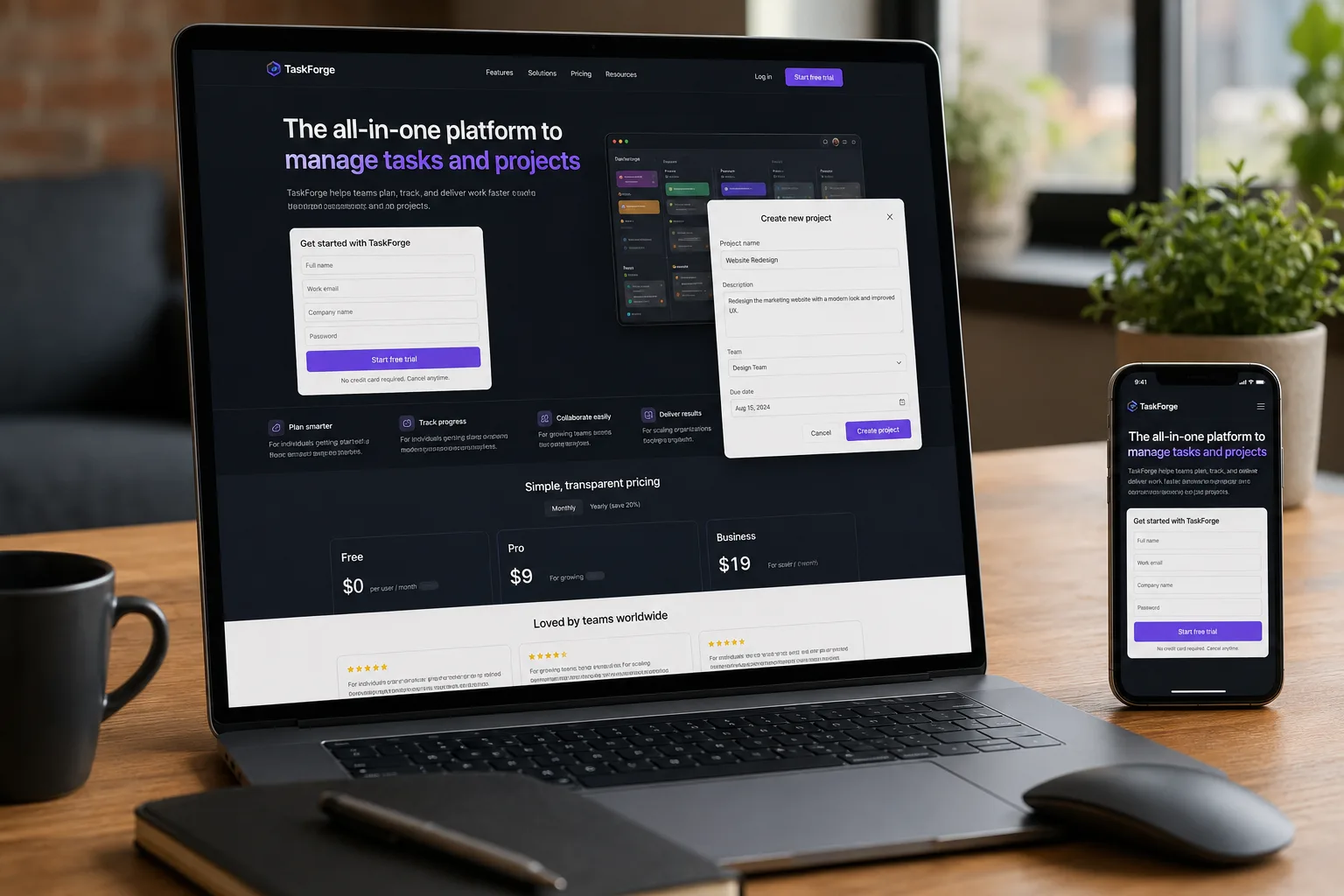 Product landing