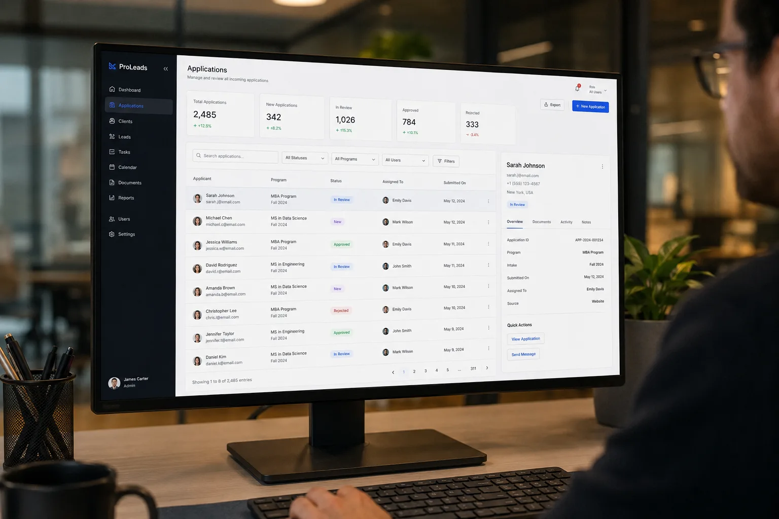 Admin panel